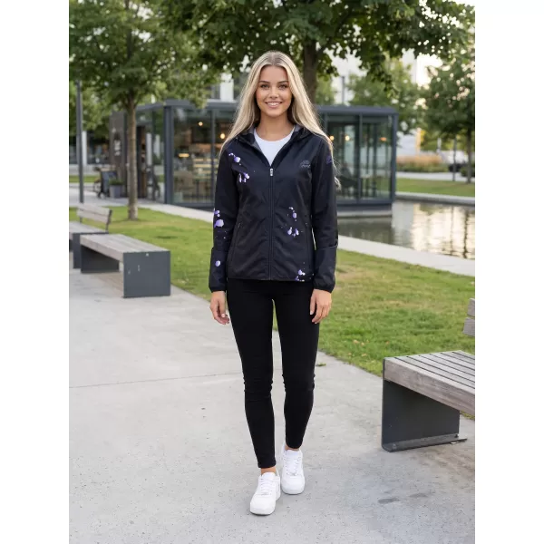  Premium-Softshelljacke für Damen ALTISPORT VOJ/ALW077JACK01 SCHWARZ/LILA 