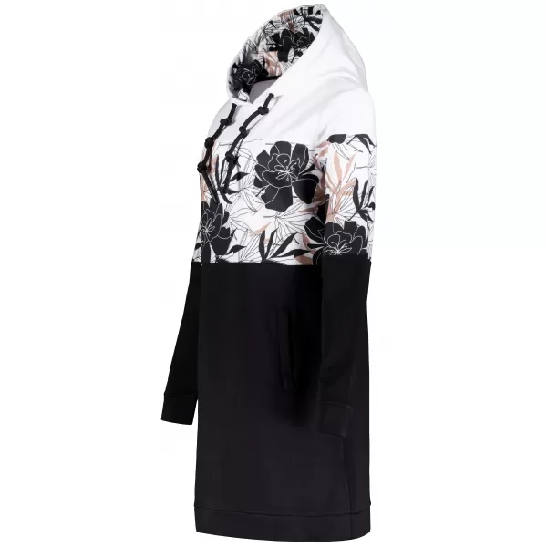  Damen-Sweatshirt ALTISPORT HETHER SCHWARZ/WEIß 