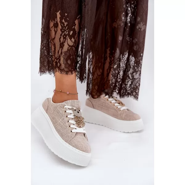  Damen-Sneaker S.BARSKI BF51-014 BEIGE 