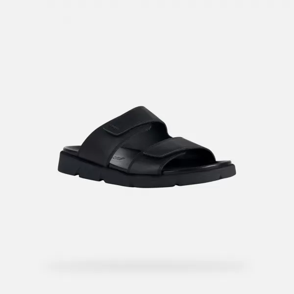  Herrenhausschuhe GEOX XAND 2S G002593 SCHWARZ 