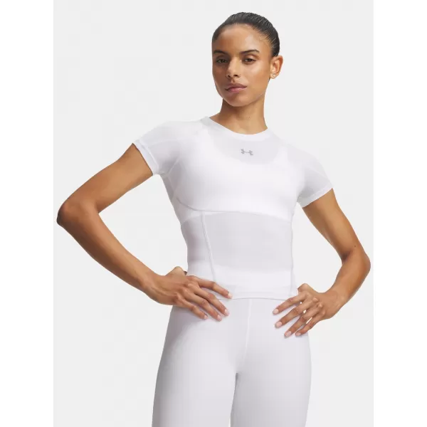  Damen-T-Shirt UNDER ARMOUR HEATGEAR ELITE SS 6015368-100 WEIß 