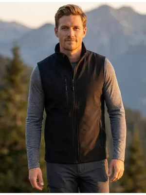 Herren-Softshellweste ALTISPORT NoPrint NP/ALM865 SCHWARZ