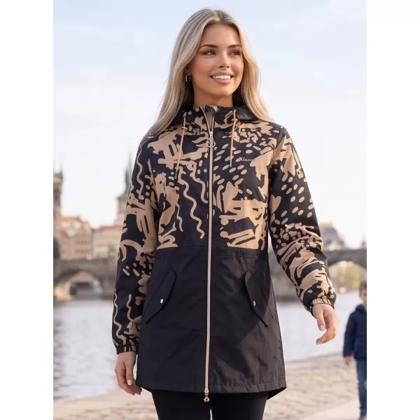  Damenjacke KIXMI ZIANA SCHWARZ/BEIGE 