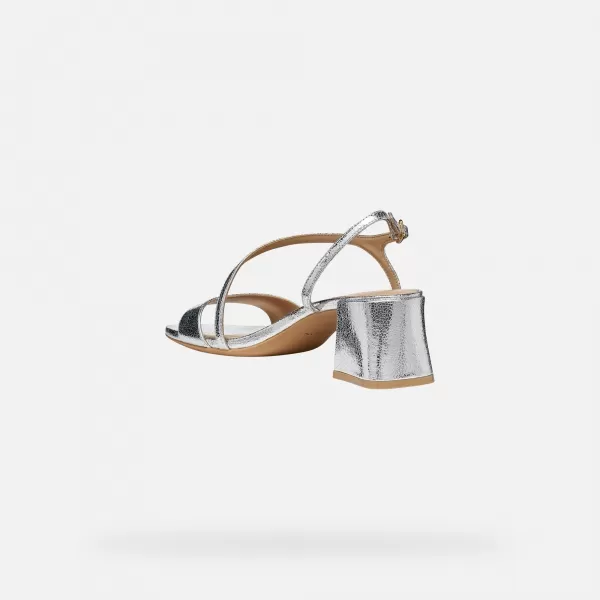 Damensandalen GEOX NEW ERAKLIA 50 T01 G012949 SILBER 