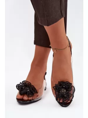 Damensandalen D&A MR52-230 SCHWARZ