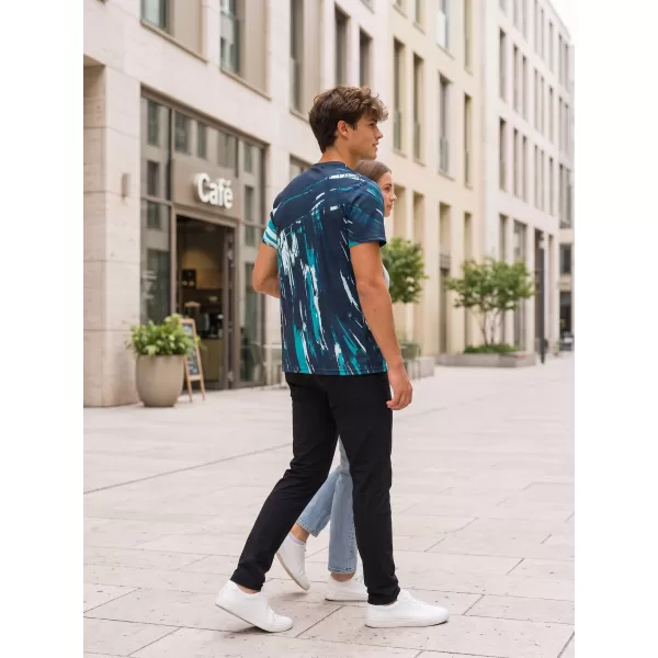  Premium-T-Shirt für Herren ALTISPORT VOJ/ALM010TR01 MARINEBLAU 
