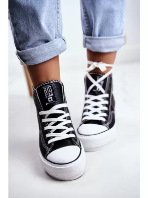 Damen-Sneaker BIG STAR GG274012 SCHWARZ Big Star Shoes