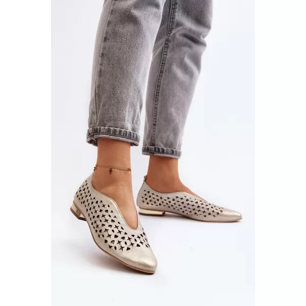  Ballerinas für Damen ZAZOO 2883 GOLD 