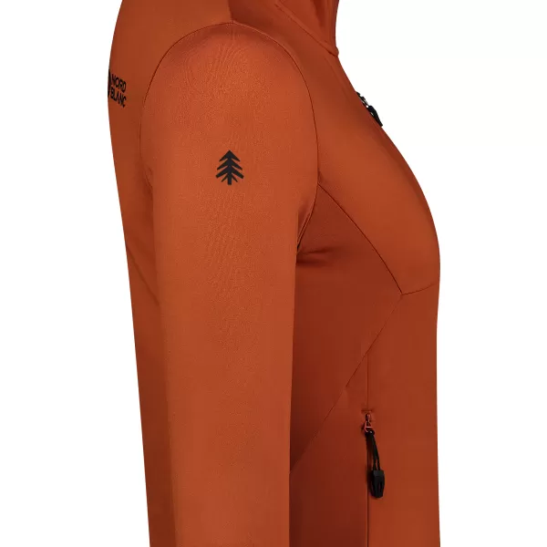  Powerfleece-Sweatshirt für Damen NORDBLANC SEDGE NBWFL8291 BRAUN 