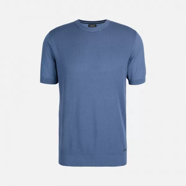  Herren-T-Shirt GEOX KNIT G012315 BLAU 