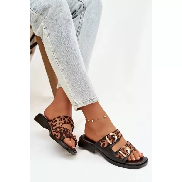  Damenhausschuhe BOTO DANELLE 41335 TIGER/SCHWARZ 