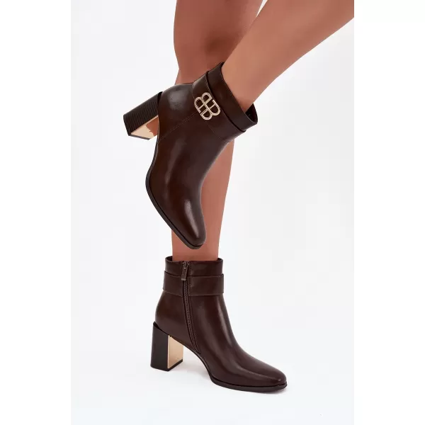  Damenschuhe mit Absatz BOTO GALINNE 40566 BRAUN 