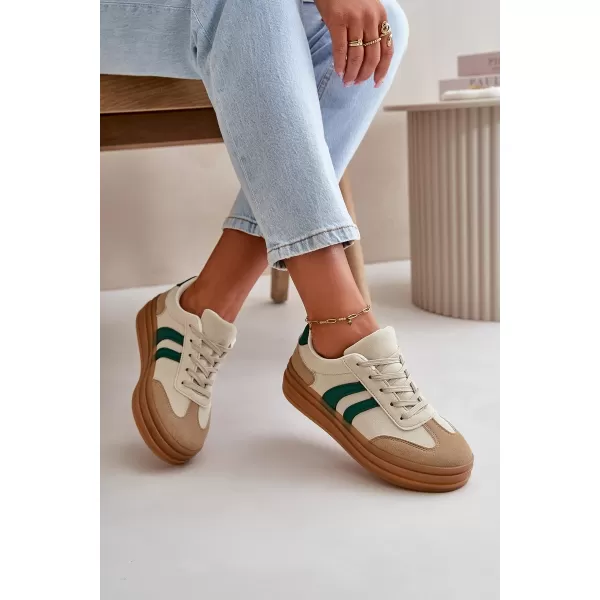  Damen-Sneaker EVENTO NESONICE BEIGE/GRÜN 