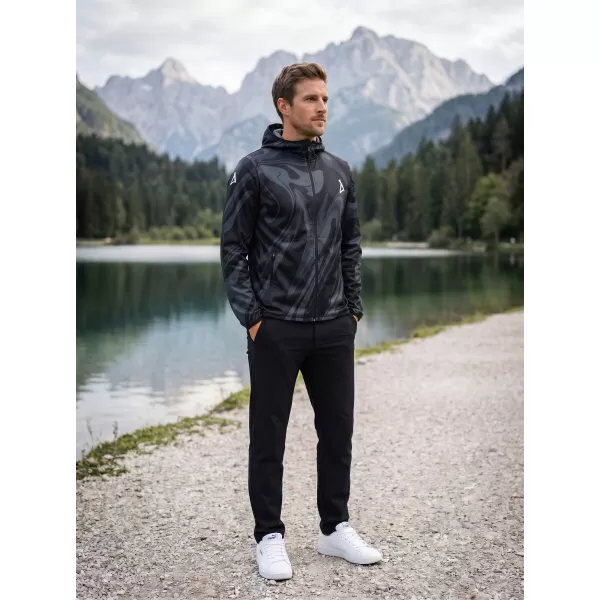  Premium-Softshelljacke für Herren ALTISPORT VOJ/ALM072JACK01 SCHWARZ 