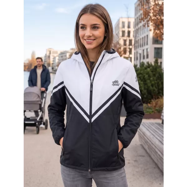  Premium-Softshelljacke für Damen ALTISPORT VOJ/ALW101JACK01 SCHWARZ UND WEIß 