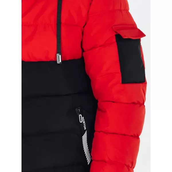  Herrenjacke DSTREET TX5100 SCHWARZ/ROT 
