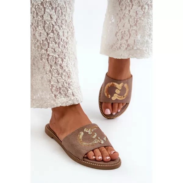  Damen-Flip-Flops S.BARSKI KV27-052 TAUPE 