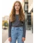 Mädchen-T-Shirt mit langen Ärmeln SAM 73 GT 509 SCHWARZ