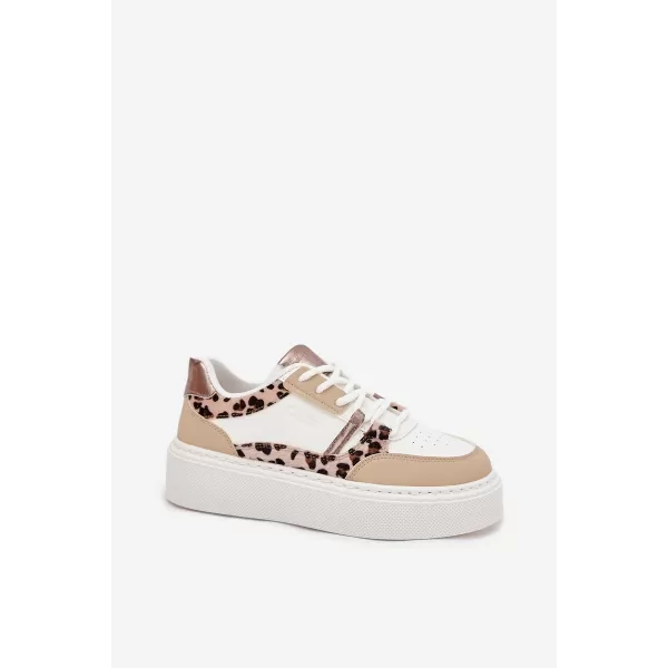  Damen-Sneaker BIG STAR SS274357 WEISS/BEIGE Big Star Shoes 