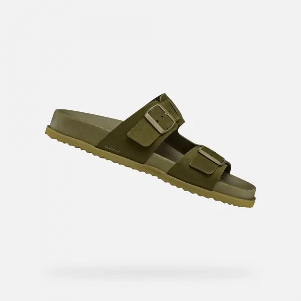  Herrenhausschuhe GEOX PARNAIBA G014431 KHAKI 