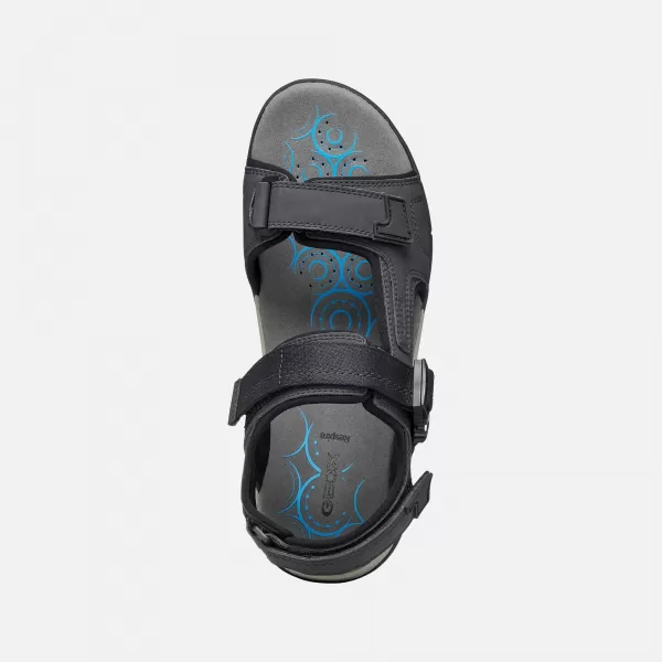  Herrensandalen GEOX SPHERICA EC5 G014391 SCHWARZ 