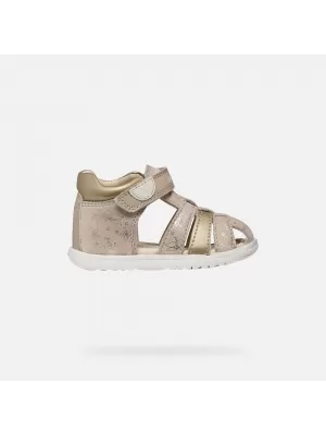 Erste Schritte für Mädchen GEOX SANDAL MACCHIA B254WB007NFC8560 BEIGE