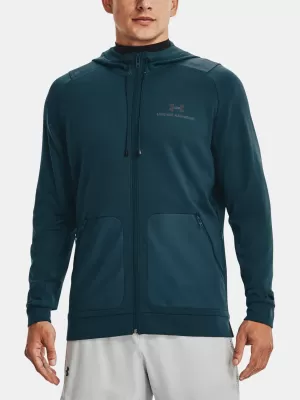 Herren-Sweatshirt UNDER ARMOUR RUSH ALL PURPOSE FZ HD BLAU