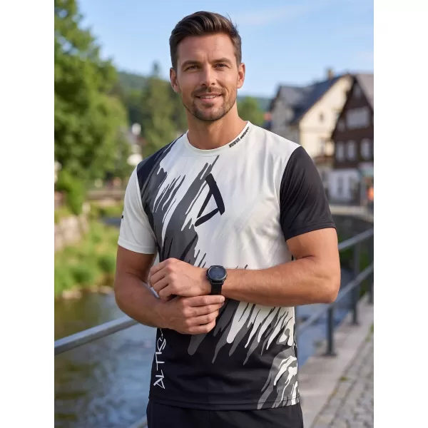  Hochwertiges Funktions-T-Shirt für Herren ALTISPORT VOJ/ALM006TR01 SCHWARZ 