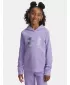 Sweatshirt für Mädchen UNDER ARMOUR UA RIVAL FLC SHIMMER HDY 6004118-538 LILA