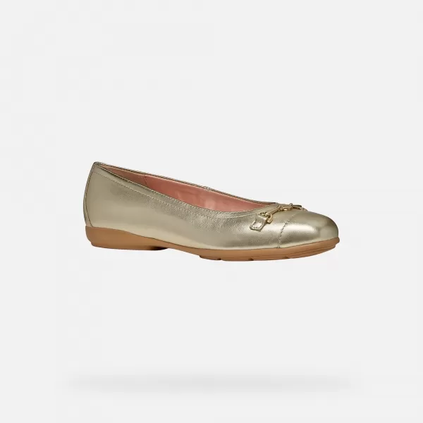  Ballerinas für Damen GEOX ANNYTAH G012969 GOLDEN 