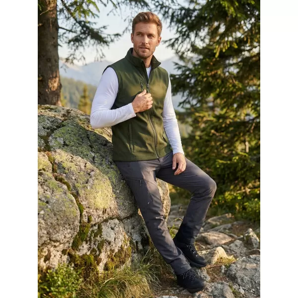  Herren-Softshellweste ALTISPORT NoPrint NP/ALM865 MILITÄR 