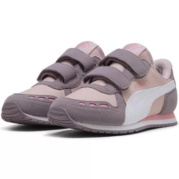  Kinderschuhe PUMA CABANA RACER SL 20 V PS 383730-22 LILA NEBEL/WEIß/PFLAUMENMARMELADE 