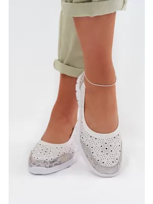 Ballerinas für Damen S.BARSKI GR61-5973 WEIß