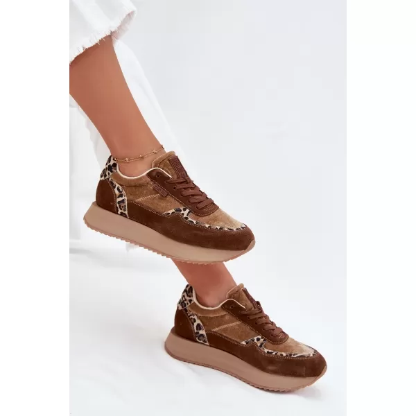  Damen-Sneaker BIG STAR OO274A313 BRAUN/BEIGE Big Star Shoes 