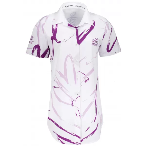  Premium-Shirt für Damen ALTISPORT VOJ/ALW049KOS01 WEIß/LILA 