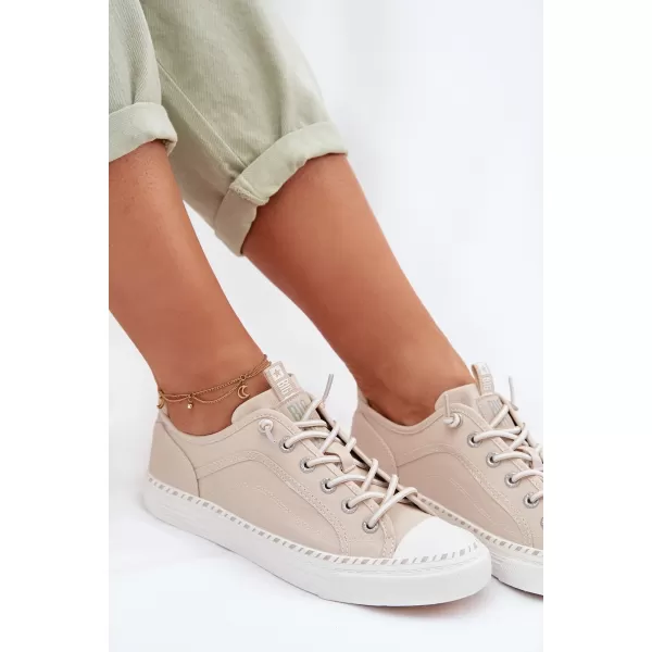  Damen-Sneaker BIG STAR TT274387 BEIGE Big Star Shoes 