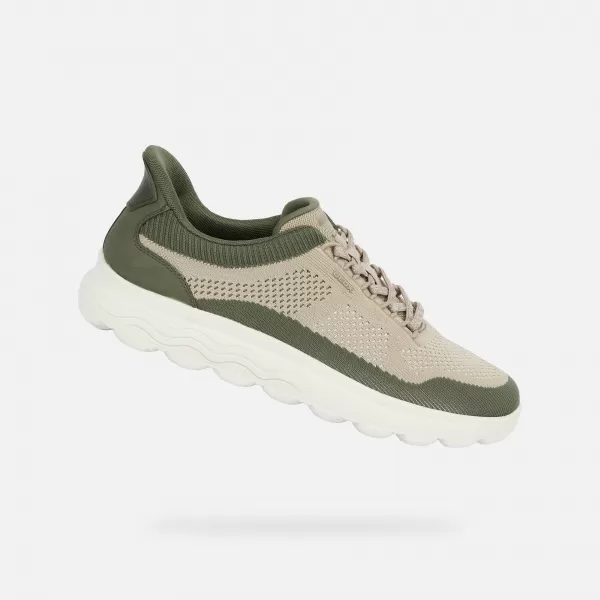  Herren-Sneaker GEOX SPHERICA PLUS FAST IN G014663 BEIGE 