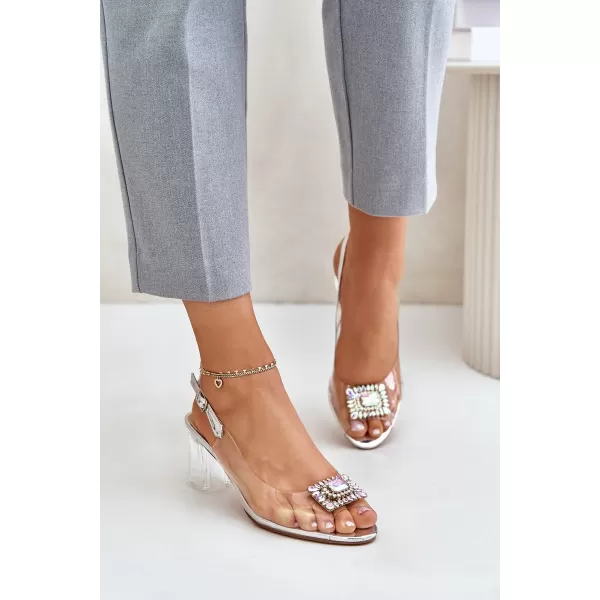  Damensandalen S.BARSKI MR42-031 SILBER 