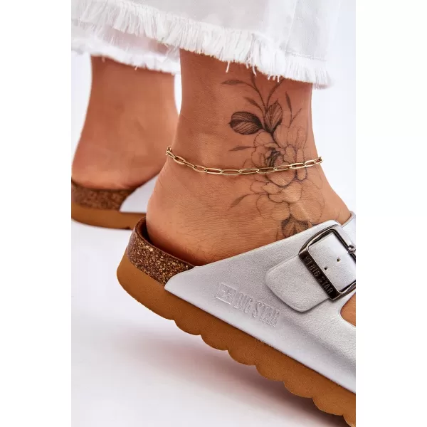  Damenhausschuhe BIG STAR LL274476 SILBER Big Star Shoes 