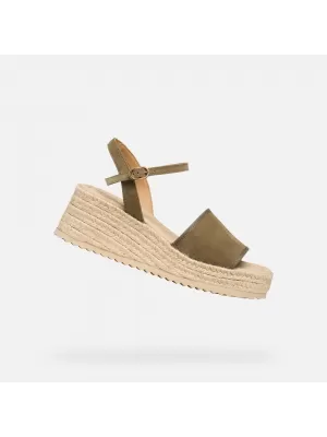 Damensandalen GEOX ALEMERIA G012886 KHAKI