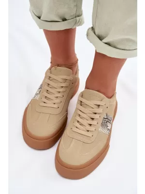 Damen-Sneaker BIG STAR TT274298 BEIGE Big Star Shoes