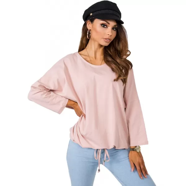  Damenbluse BASIC FEEL GOOD TP-BZ-5472.00P LEUCHTEND ROSA 