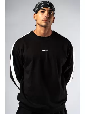 Kapuzenpullover mit entspannter Passform POWER 903 BLACK Nebbia