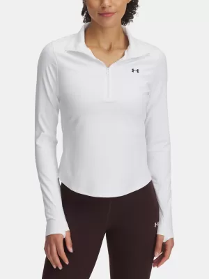 Damen-T-Shirt UNDER ARMOUR MOTION 1/2 ZIP EMEA 6001618-100 WEIß