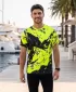 Premium-T-Shirt für Herren ALTISPORT VOJ/ALM131TR01 FLUOGELB/SCHWARZ