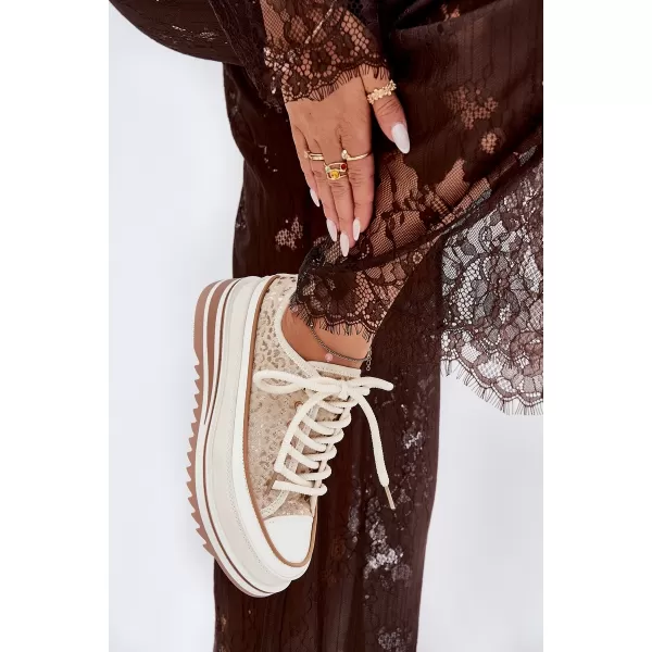  Damen-Sneaker S.BARSKI BF51-101 BEIGE 