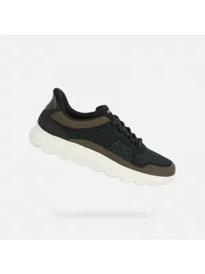 Herren-Sneaker GEOX SPHERICA PLUS FAST IN G014662 SCHWARZ
