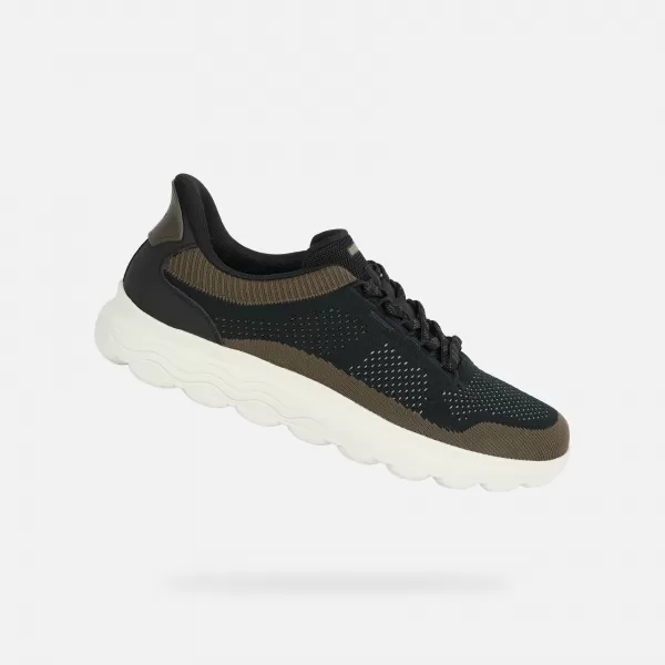  Herren-Sneaker GEOX SPHERICA PLUS FAST IN G014662 SCHWARZ 