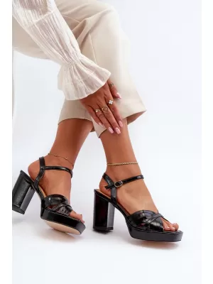 Damensandalen D&A MR38-668 SCHWARZ