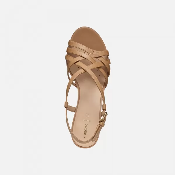  Damensandalen GEOX VIRNILISA 65 S G000930 HELLBRAUN 